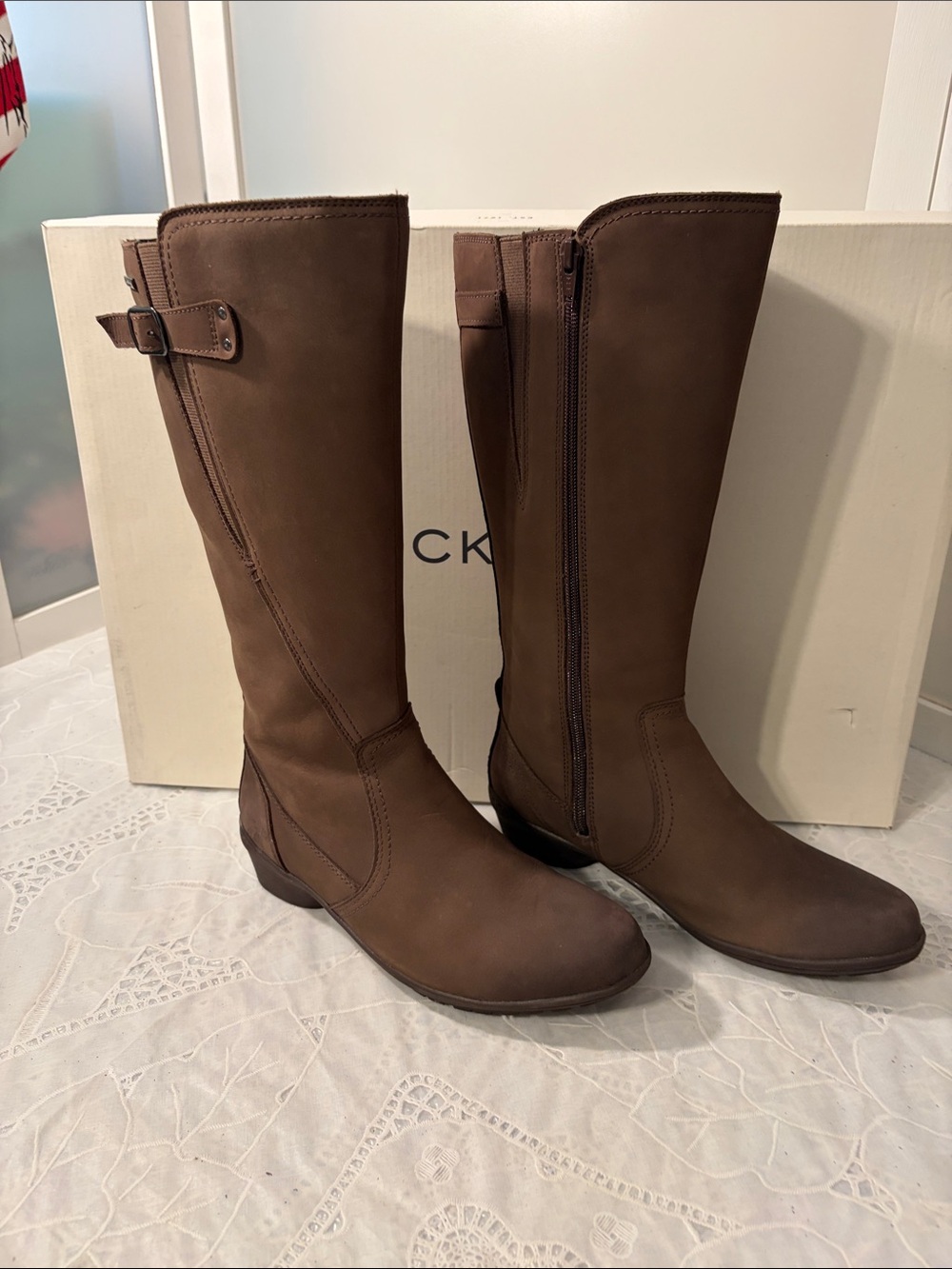Rockport Brown Over-the-Knee Riding Boots Sz 6.5